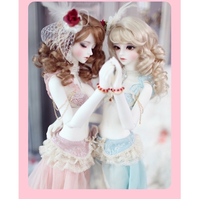 Búp bê BJD tóc xoăn dễ thương