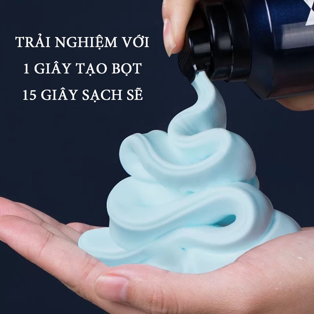 SỮA TẮM NAM SIÊU BỌT MOUSSE BLUEMAN DƯỠNG ẨM DA HƯƠNG THƠM DÀI LÂU 300ml | BigBuy360 - bigbuy360.vn