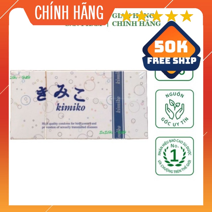 Bao cao su Siêu mỏng Gai Nhật Bản Kimiko - hộp 12 chiếc