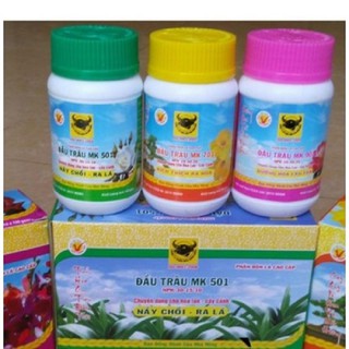 Bộ phân bón lá đầu trâu chăm sóc lan gồm 1 lọ 501 + 1 lọ 701 + 1 lọ 901 nhập khẩu-  chuyên dụng.