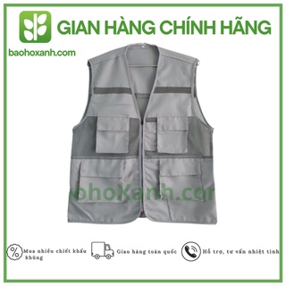 Áo Ghi Lê Phản Quang Màu Xám Phối Lưới - APQ0050 - BHX1