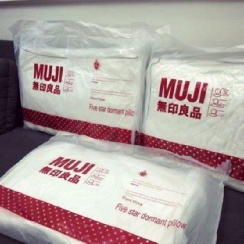 Cặp ruột gối đầu muji ép hơi vỏ cotton dày - Hàng Đẹp (Size 50x70 cm )