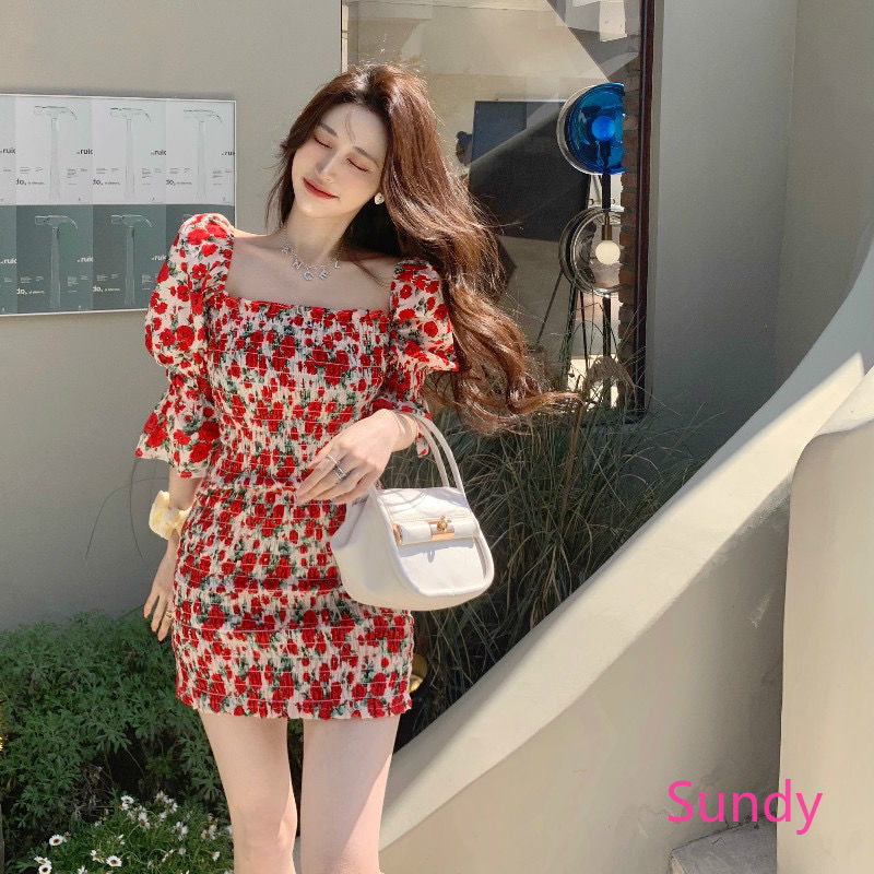 Đầm tay phồng phong cách dễ thương thời trang dành cho nữ