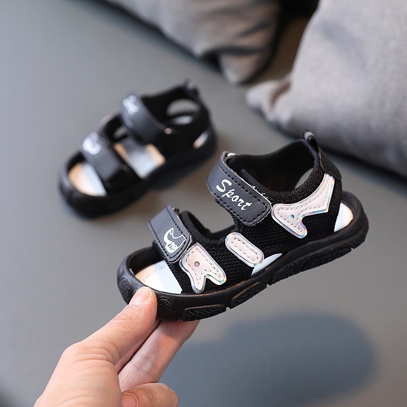 Sandal bé trai quai sport nhẹ, chống vấp cho bé