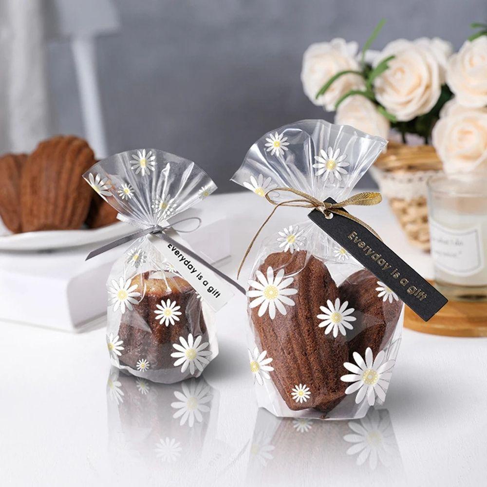 Túi Đựng Bánh Kẹo Đóng Kín Kèm Dây Buộc Họa Tiết Hoa Cúc Xinh Xắn