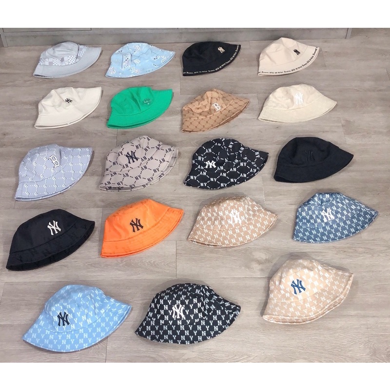 Mũ MLB - Nón bucket Monogram Jacquard 32CPHV011-50L chính hãng tiệm của Diệu mlb authentic