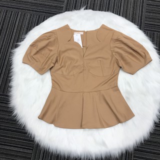 Áo kiểu peplum thời trang Eden - ASM077