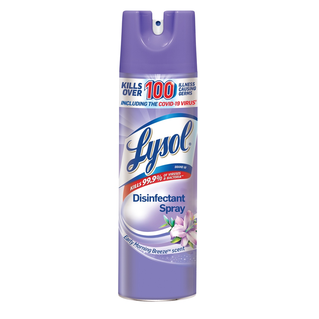 Chai xịt Lysol khử trùng và diệt 99.9 % vi khuẩn (nhiều mùi hương lựa chọn) - 538gr