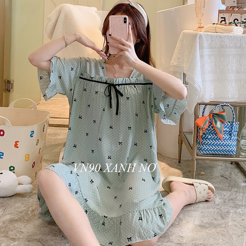 VÁY LANH SĂN Hàng Giao Luôn MẶC NHÀ ĐẦM MẶC NHÀ VN90