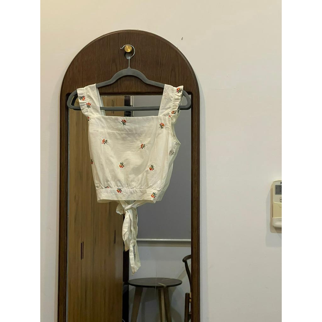 Pass áo hai dây hoa trắng Koibito của Bleubird