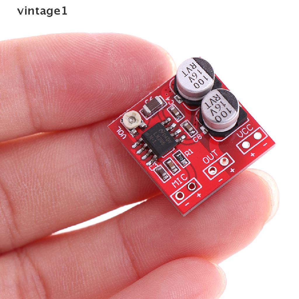 Bảng Mạch Khuếch Đại Nguồn Micro 5V-12V LM386 Lần 200 Lần DC 5V-12V