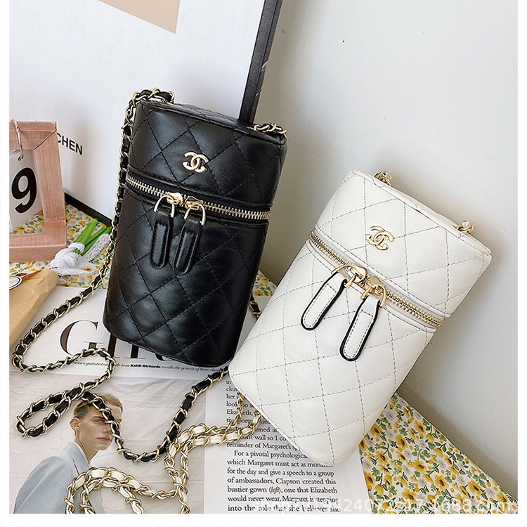 ✧New spot, street fashion brand, net celebrity, the same chain mobile phone bag, explosive style, small fragrance, rhombic multi-function, cross-body fashion, sheepskin, cosmetic bag, coin purse, all-match fashion small bag