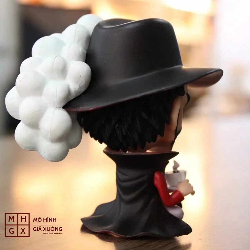 Mô hình One Piece chibi Mihawk Mắt Diều Hâu cực dễ thương cao 10 cm , figure one piece , mô hình giá xưởng