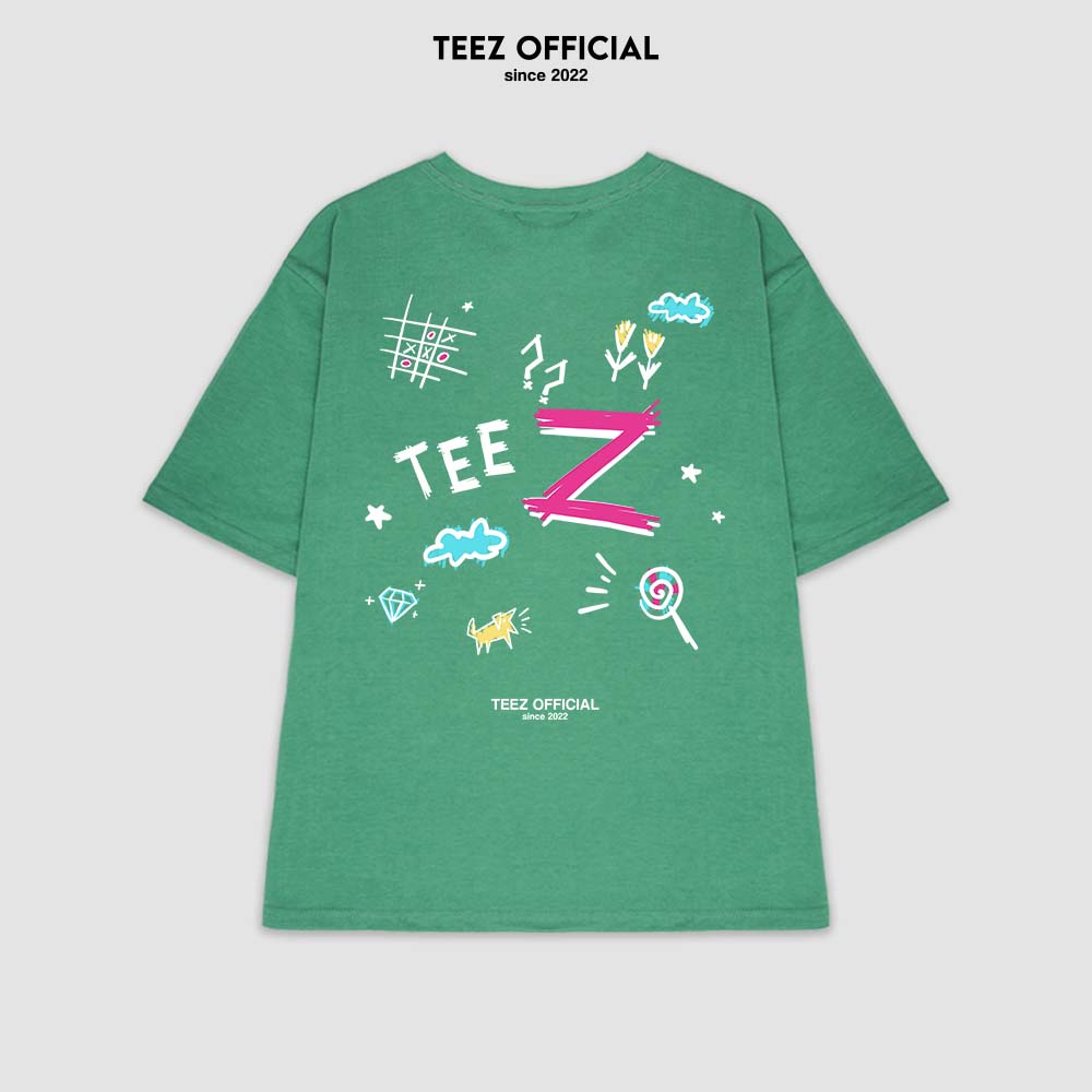 Áo Thun Unisex Nam Nữ TEEZ - TZ1049 Form Rộng Tay Lỡ Freesize