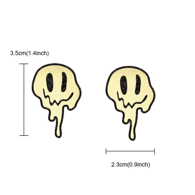 Bông Tai Hình Mặt Cười Phong Cách Gothic Thời Trang Cho Nữ