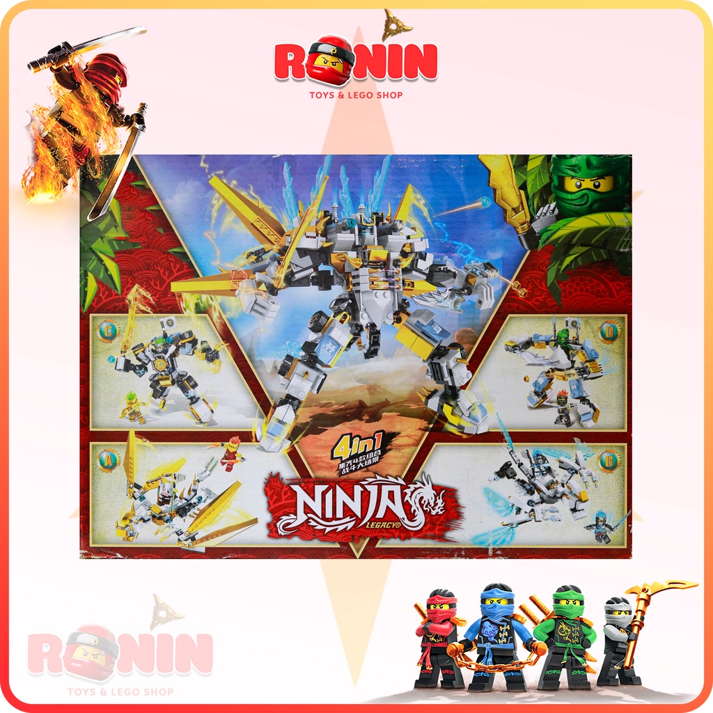 Bộ Đồ Chơi Lắp Ráp Ninjago : Người Máy Đại Chiến Samurai 4in1
