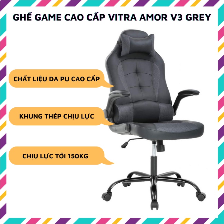 Ghế gaming cao cấp Vitra Amor V3 Grey