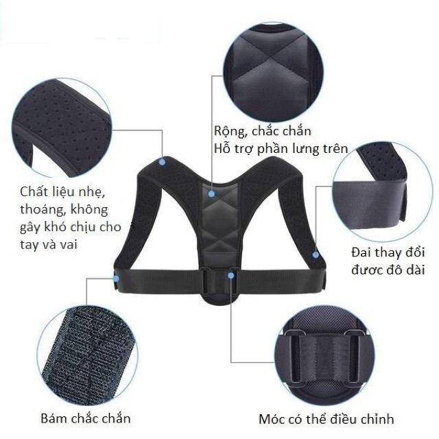 ✈️ Đai chống gù lưng nam nữ Posture corrector -giadunghn1