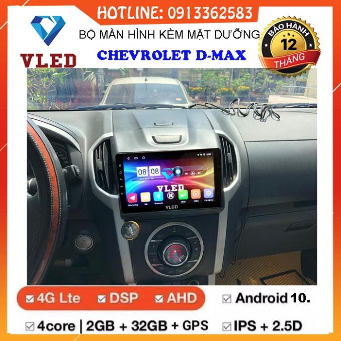 Bộ màn hình DVD Android VLED V5 cho xe CHEVROLET D-MAX, tích hợp camera giúp điều khiển xe an toàn, định vị GPS