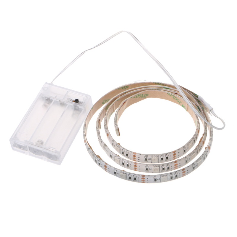 Dây Đèn LED 30 Bóng 4.5V Chống Thấm Nước 5050 RGB Sử Dụng Pin Dùng Trang Trí Lưng TV