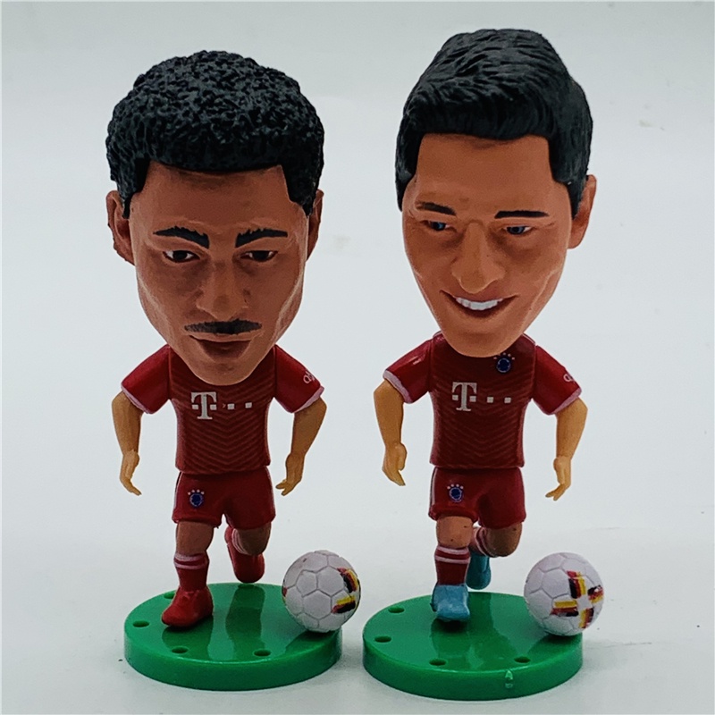 Búp Bê Cầu Thủ Bóng Đá Hoạt Hình Cao 7cm Bundesliga Bayern Lewandowski Sane Costa Muller Alonso Dortmund Sancho Haaland Reus Wolfsburg De Bruyne Collections
