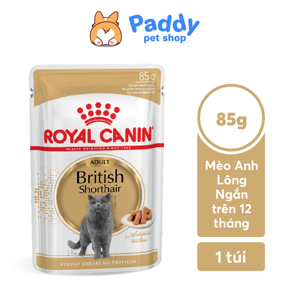 Pate Royal Canin British Shorthair Cho Mèo Anh Lông Ngắn Lớn 85g