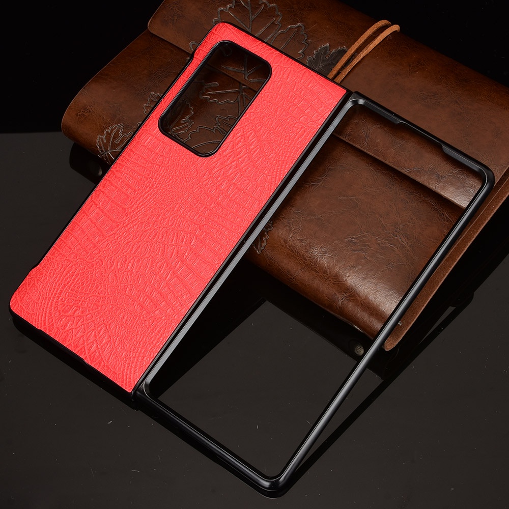 Ốp Điện Thoại Da PU + PC Cứng Họa Tiết Da Cá Sấu Phong Cách Cổ Điển Cho HuaWei Mate X X2 Xs 2 P50