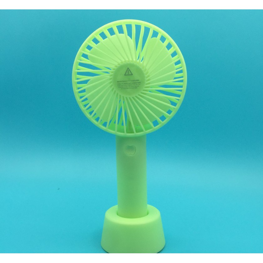 Quạt Tích Điện Mini Cầm Tay 3 Chế Độ Gió Có Dây Sạc, Dây Đeo, Chân Để Bàn