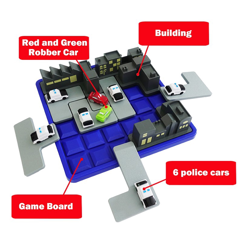 Bộ 120 lá và 5 thẻ trò chơi xếp hình thử thách trí thông minh montessori