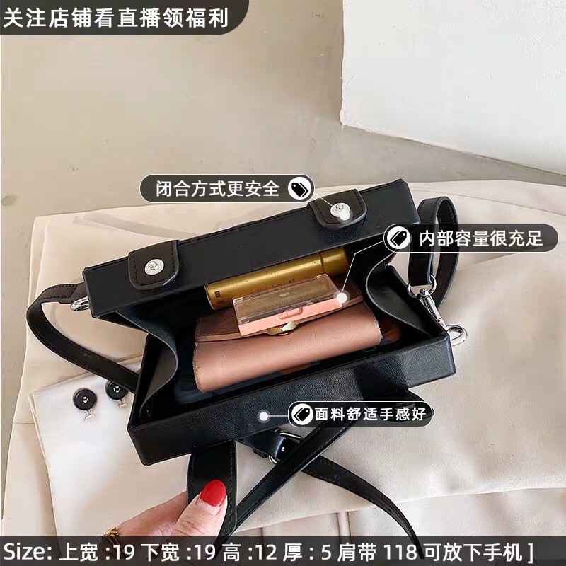 Túi xách hộp đeo chéo hoạ tiết ô vuông nổi lạ mắt vintage đi chơi đi làm du lịch