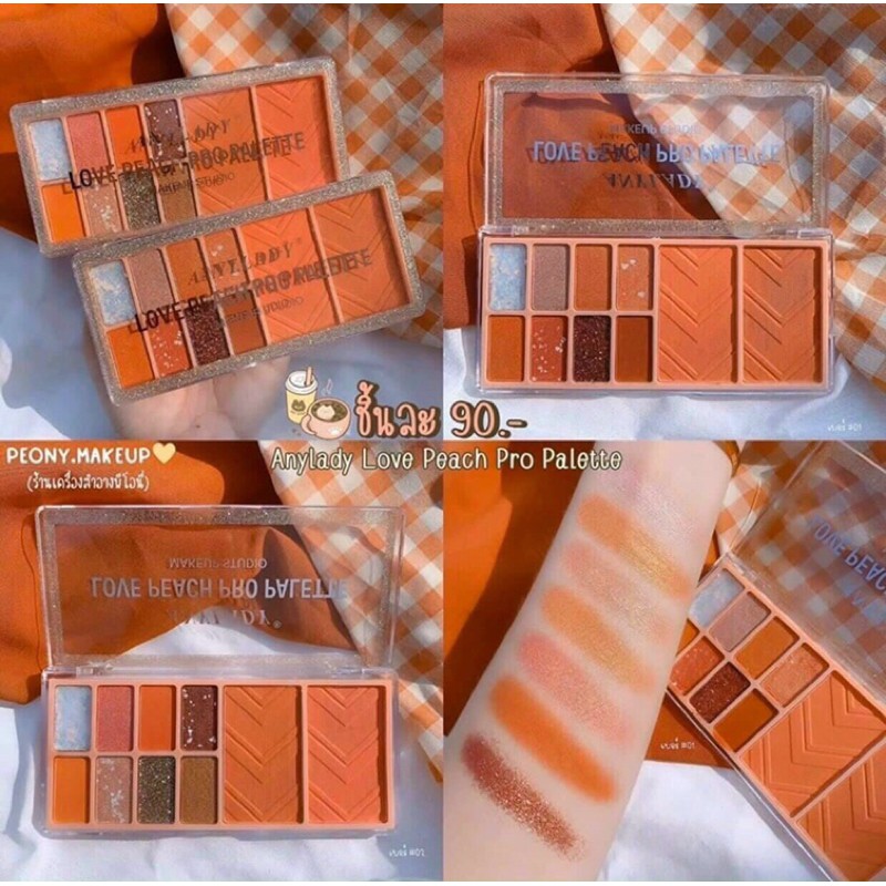 phấn mắt anylady 10 ô thailand
