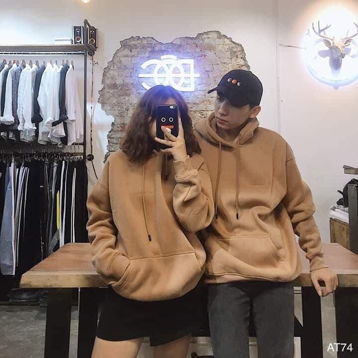 bán buôn áo hoodie nâu đôi nam và nữ