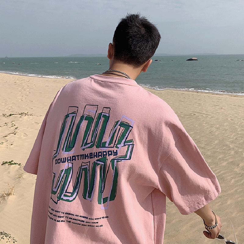 Áo Thun Tay Ngắn Cổ Tròn In Chữ Thời Trang Dành Cho Nam size M-8XL