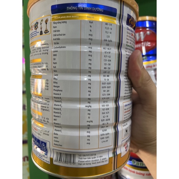 Sữa Cow True Milk CanXi 900g