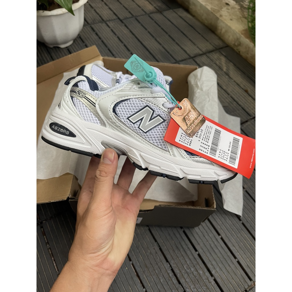 ] GIÀY NB 530 BẠC CAO CẤP FULL BOX