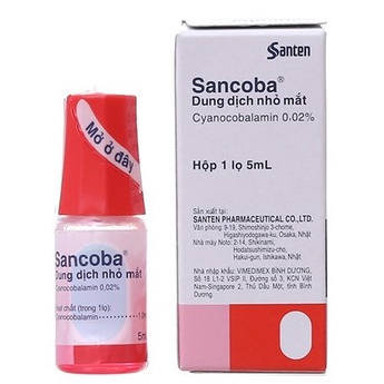 Nước Nhỏ Mắt Sancoba 5ml - Giảm Mỏi Mắt Chống Cận Thị