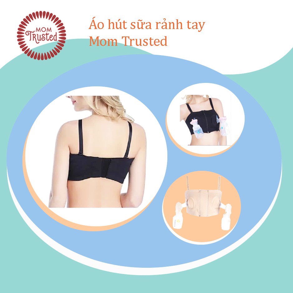 Áo Vắt Sữa/Áo Hút Sữa Rảnh Tay Cao Cấp Mom Trusted Chính Hãng