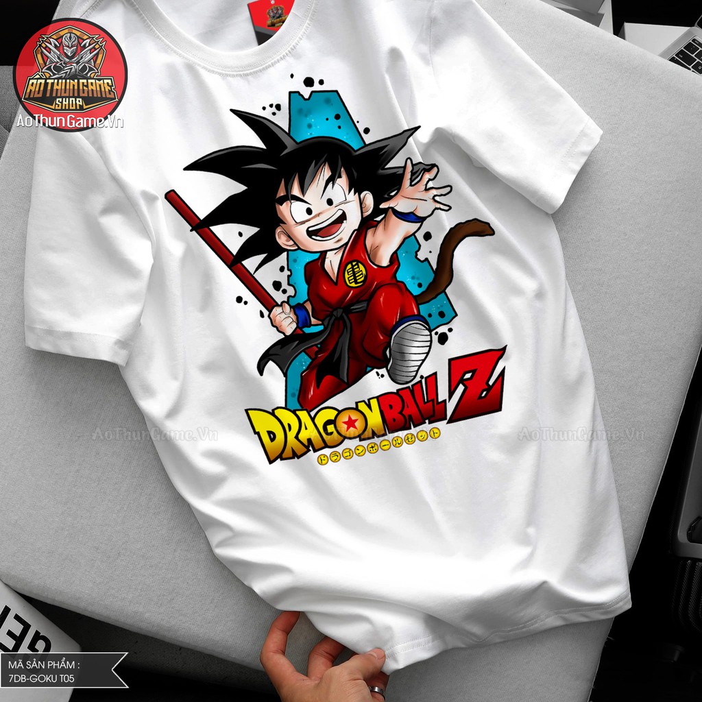 Áo thun Anime Songoku T05 Dragon Ball Z chính hãng giá xưởng có size Goku cho trẻ em bé trai và bé gái / AoThunGameVn