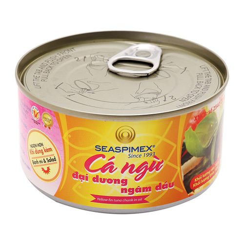 Cá Ngừ Ngâm Dầu Seaspimex Có Khóa 185G