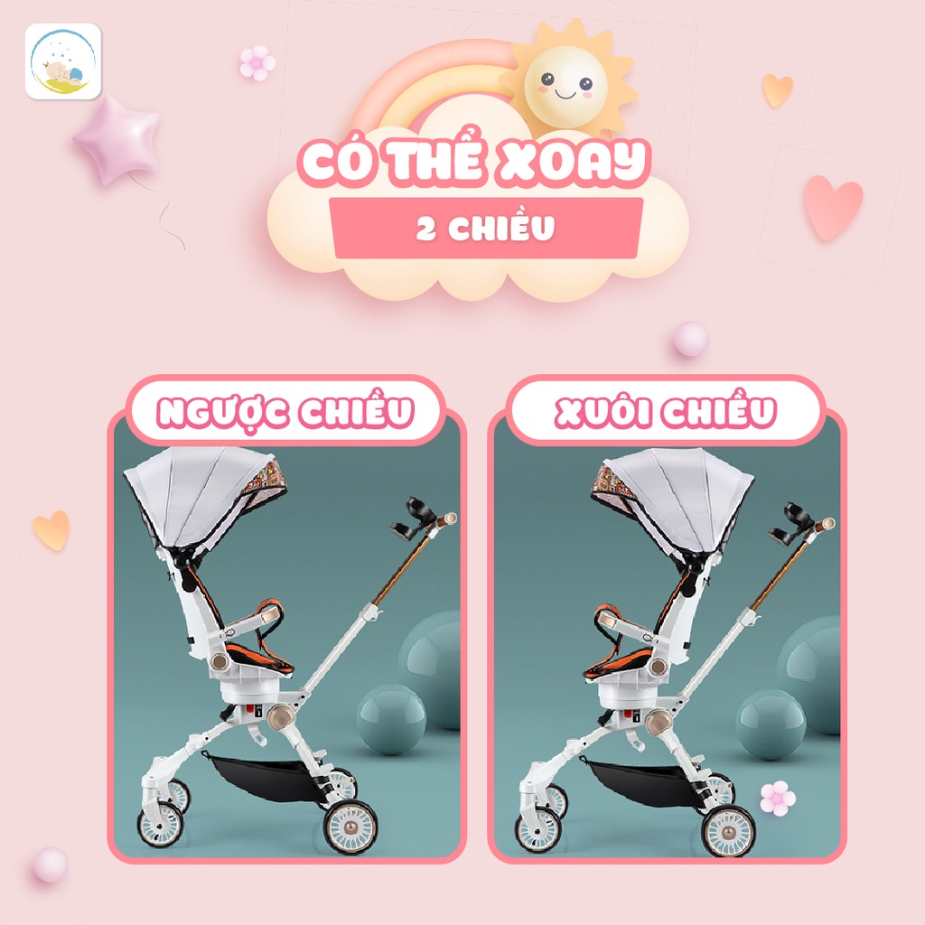 Xe Đẩy Gấp Gọn Cao Cấp FALCON 03 Belly Baby