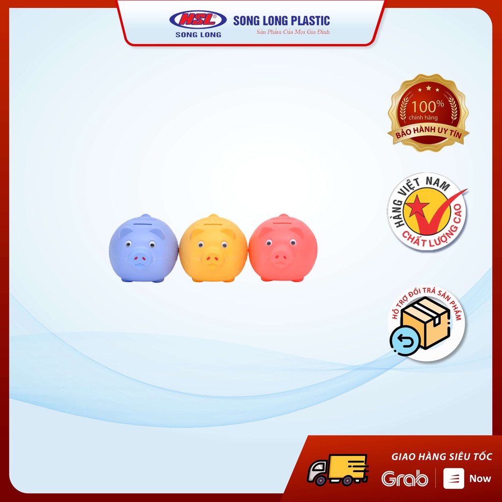 Lợn nhựa tiết kiệm tiền cho bé size nhỏ Song Long