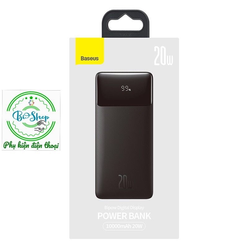 Pin Sạc Dự Phòng 20000mah bipow cho iphone ipad android samsung oppo xiaomi sạc nhanh 20w chính hãng baseus