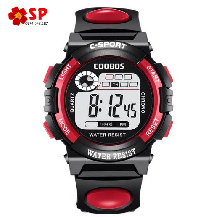 ĐỒNG HỒ TRẺ EM - ĐỒNG HỒ BÉ TRAI BÉ GÁI COOBOS 0916- ĐÈN LED 7 MÀU NHIỀU CHỨC NĂNG - CÓ SỈ SLL | BigBuy360 - bigbuy360.vn