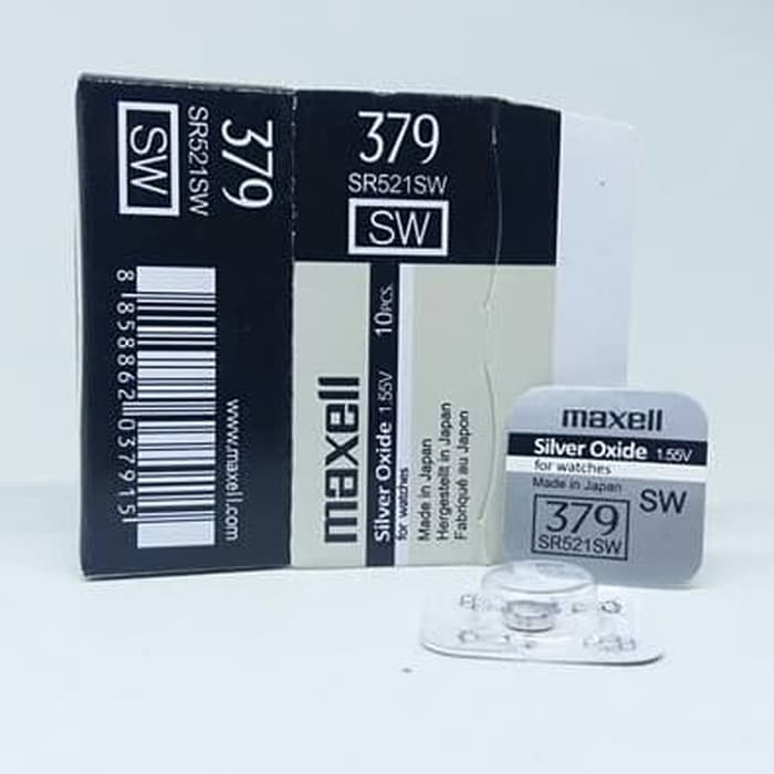 Pin Maxell SR521SW - SR521 - 521 - 379 - AG0 Pin Đồng Hồ Đeo Tay Chính Hãng