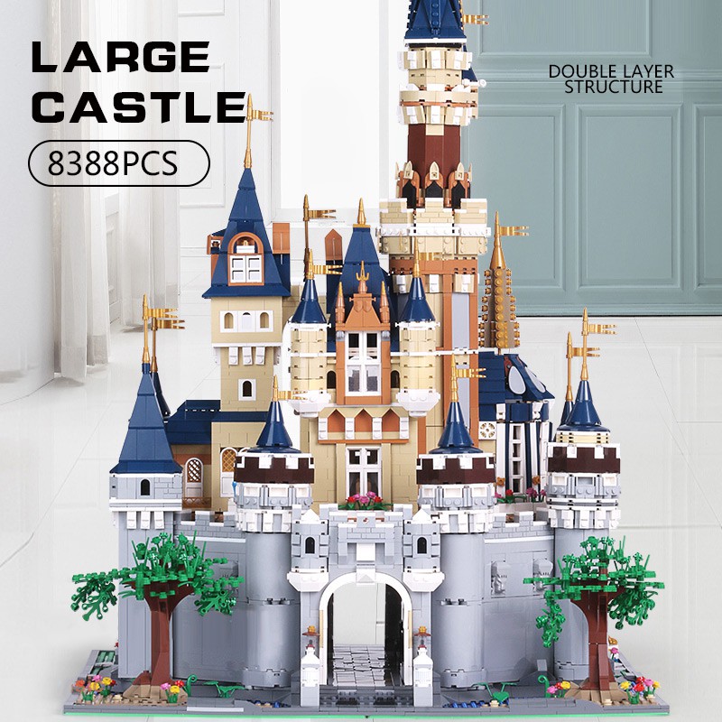 Lắp ghép Mô hình Lâu Đài của Đại Gia Đình Disney Mould king 13132 The Disneys Castle