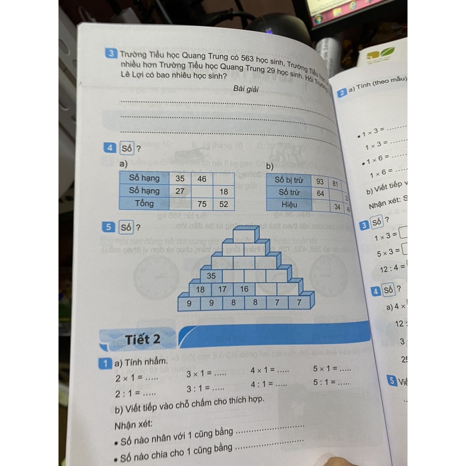 Sách - Combo Vở thực hành Toán 3 ( Kết nối tri thức )