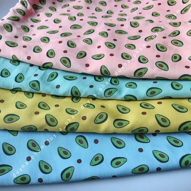 🥑VẢI TƠ PHÁP TRÁI BƠ CUTE MỀM MỊN🥑