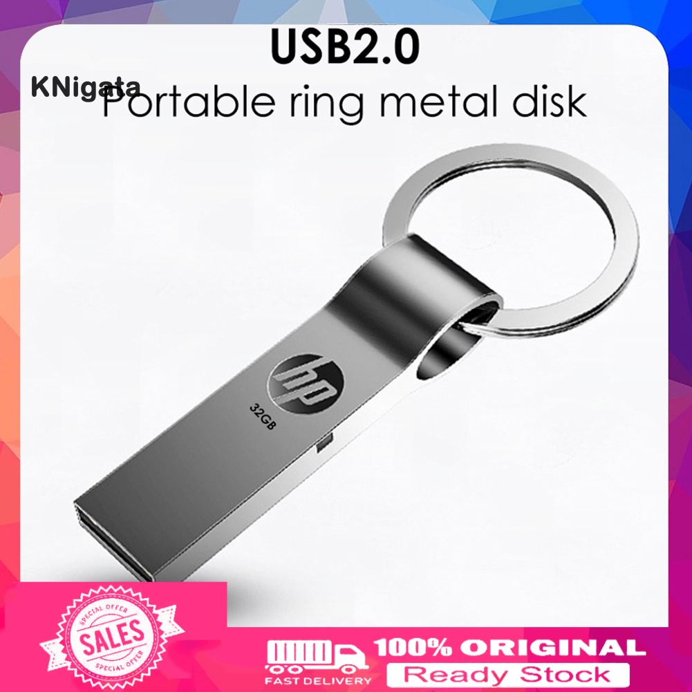 Usb 2.0 Hp 32 / 64gb Bằng Kim Loại Nhỏ Gọn Tiện Dụng Cho Pc Laptop