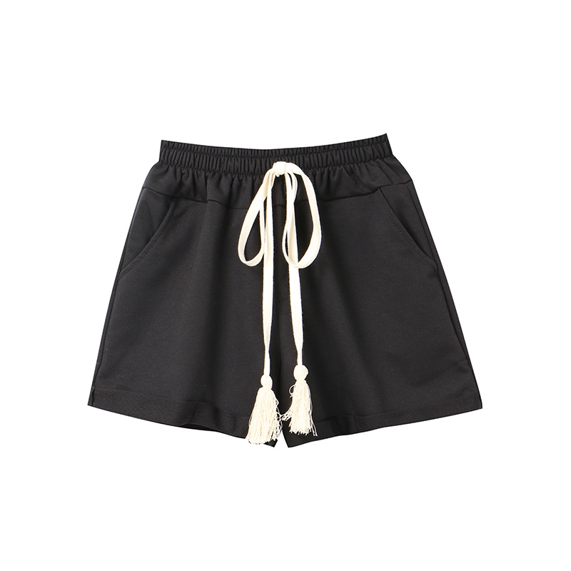 IELGY Quần short Rút Dây Có Túi Phong Cách Hàn Quốc Phổ Biến Cho Nữ