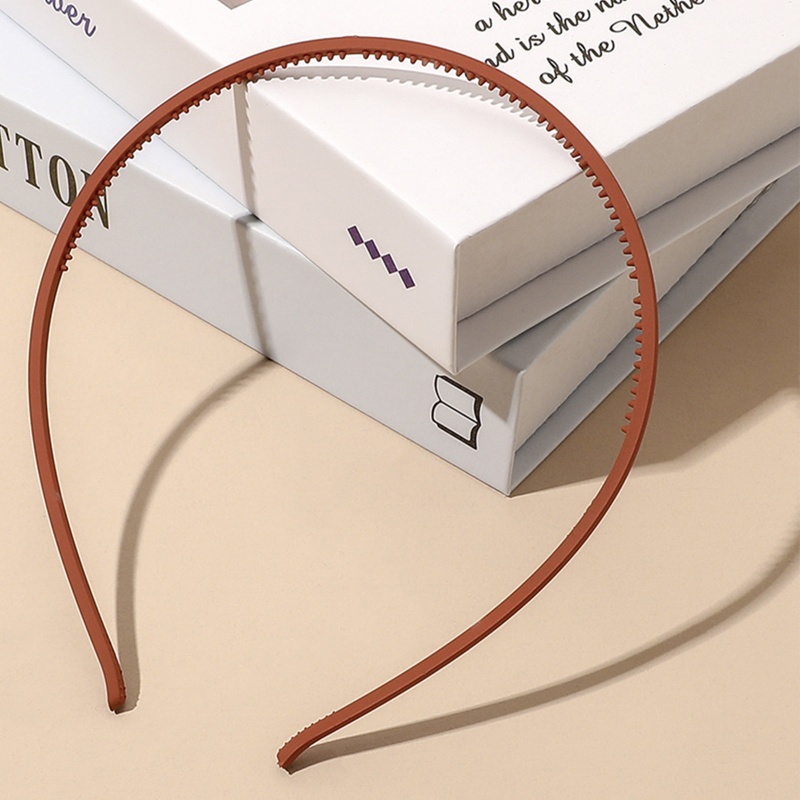 Băng Đô Cài Tóc Bằng Nhựa Resin Chống Trượt Màu Sắc Đơn Giản Cho Nữ